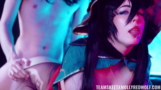 Molly Red Wolf в роли аниме-чародейки – страстный анал и жесткий трах