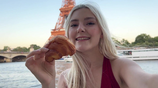 Eva Elfie жесткий уличный секс в Париже порно видео