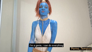 Порно с мистической джинней: страстный минет и исполнение желаний