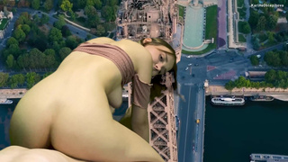 Русская девушка в Париже – страстное порно видео