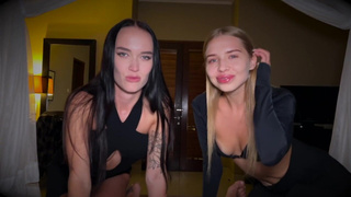 Горячее порно видео с двойным минетиком – смотреть онлайн