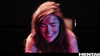 Девушка отдается двум тентаклям в хентайном порно