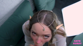 Соблазнительная эльфийка вытянула всю сперму в страстном порно видео