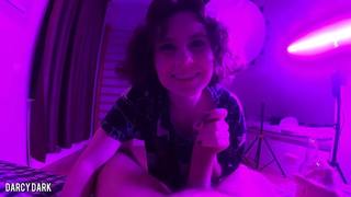 Darcy Dark страстно трахается с парнем под неоновым светом