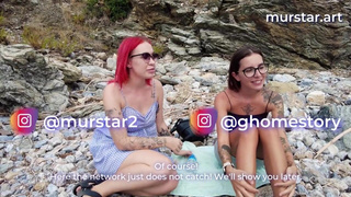 Страстный лесбийский секс на пляже: две незнакомки сняли одежду за 5 минут