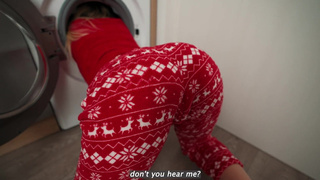 Страстный секс с мачехой в неожиданной ситуации