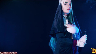 Секс видео с монашкой: страстная дрочка и анальные ласки