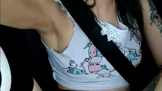 Страстная мастурбация в авто Laruna Mave 1080p