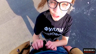 Секс на крыше высотки: страстный трах с видом на город