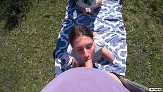 Горячее порно видео свингеров на свежем воздухе