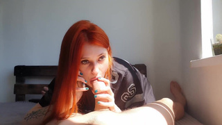 Жена сосет хуй во время звонка мужа - эксклюзивное порно