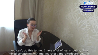 Секс в офисе: начальник доминирует и наказывает подчиненную