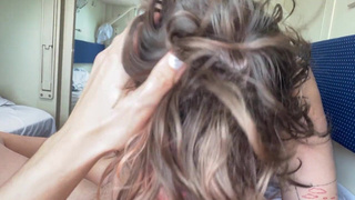 Страстное порно видео в дороге