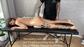 Секс с клиенткой после массажа