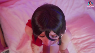 Эксклюзив: Микаса сама за членом – жесткий секс и обкончанное личико