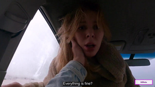 Поездка в ротик и неожиданная развязка - порно видео с развратной девушкой