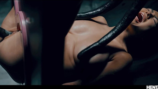 Жесткий секс с тентаклями: сквирт, роды и многое другое