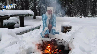 Смотреть онлайн секс с развратной Снегурочкой