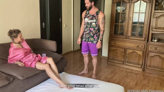 Анальный секс с племянником — страстный инцест и кончил в попку