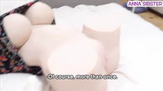 Страстный секс с куклой без анала