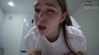 Смотреть онлайн жесткий секс с кончом в рот