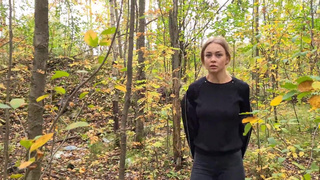 Порно видео с лесным триллером и жесткой еблей