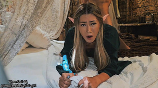 Анальное порно с эльфийкой на Хэллоуин: магия и страсть