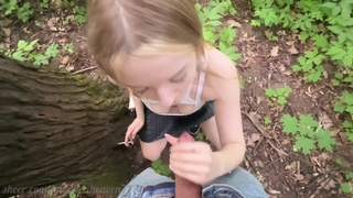 Секс видео с дымной соблазнительницей в природе