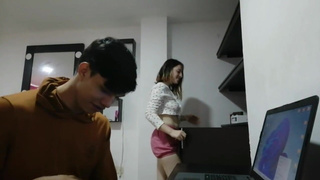 Страстный секс с финалом на лицо