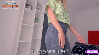 Секс видео онлайн: страстный анальный секс в джинсах