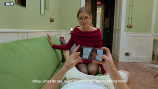 Шантажирую жену друга – эксклюзивное секс видео с развязкой