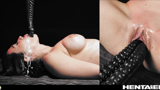 Eve Sweet щупальца и сперма в пизду – экстремальное порно видео