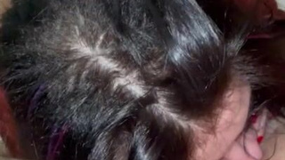 Маша в страстном минете и смачном лизании яиц