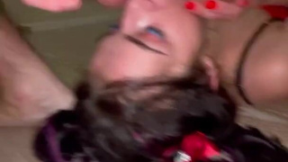 Страстный минет и анилингус в домашнем порно