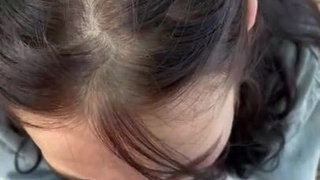 Украинка Mashenkaas с диким отсосом и сквиртом на природе