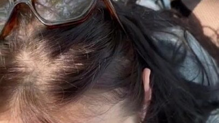 Украинка Mashenkaas с диким отсосом и сквиртом на природе