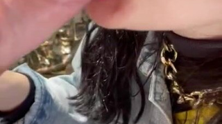 Украинка Mashenkaas с диким отсосом и сквиртом на природе