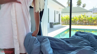 Секс с сестрой - Страстное домашнее порно видео с развязкой