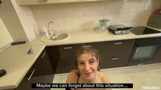 Страстный секс с сестрой в наказание