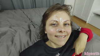 Лама Грей в горячем домашнем порно с обилием спермы