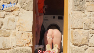 Секс в стиральной машине - страстное порно видео