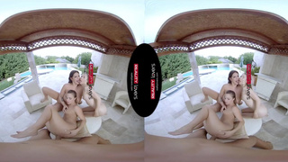 Молодые шлюхи в виртуальной реальности: жесткий трах в колледже